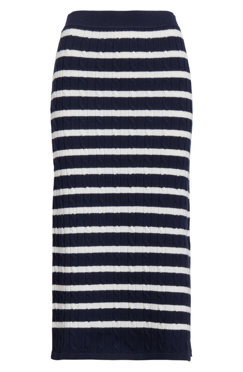 Polo Ralph Lauren Stripe Wool Blend Skirt, Alternate, color,