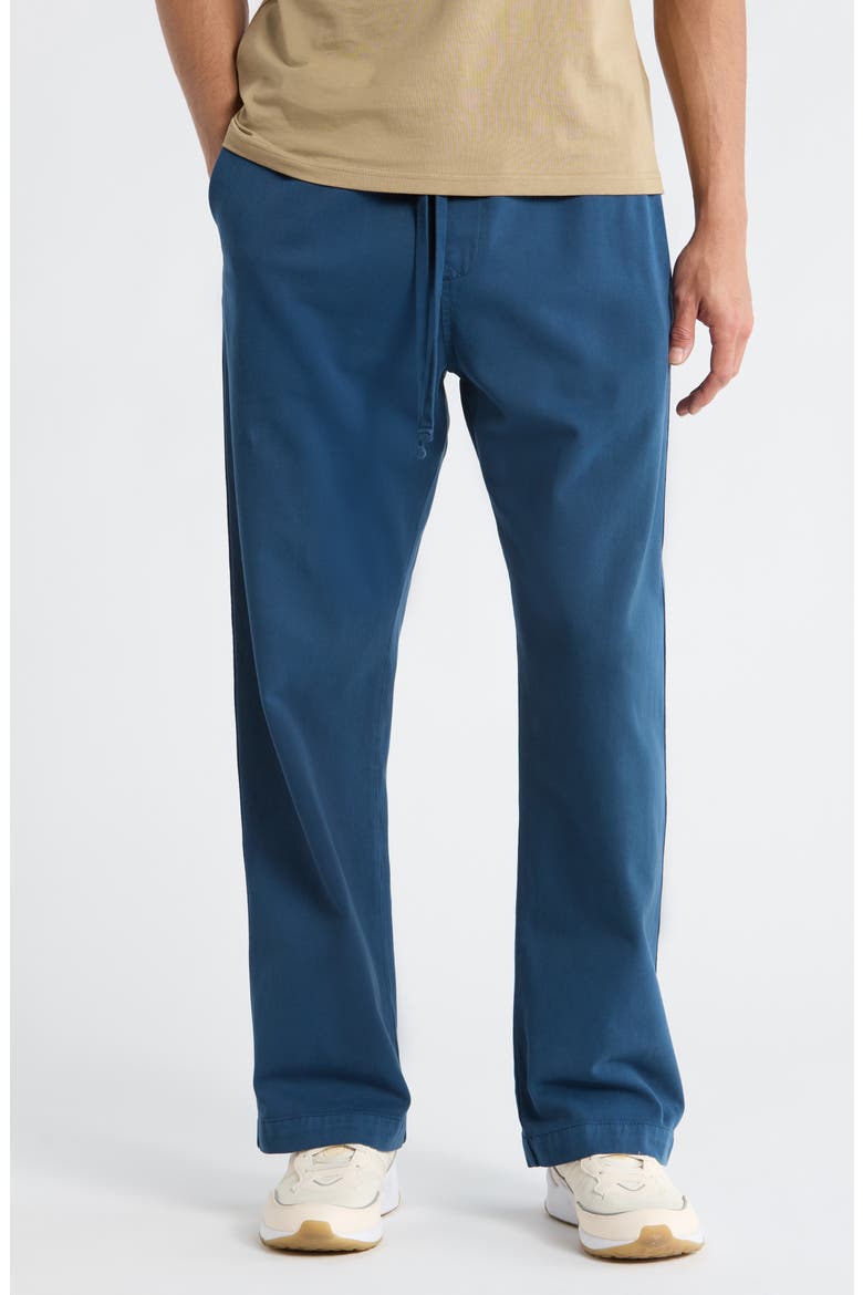 Floyde Twill Drawstring Pants, Main, color, BLUE RIVER (GARMENT DYED)