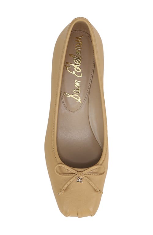 Sam Edelman Rosa Block Heel Ballet Tulum Sand Leather In Neutral