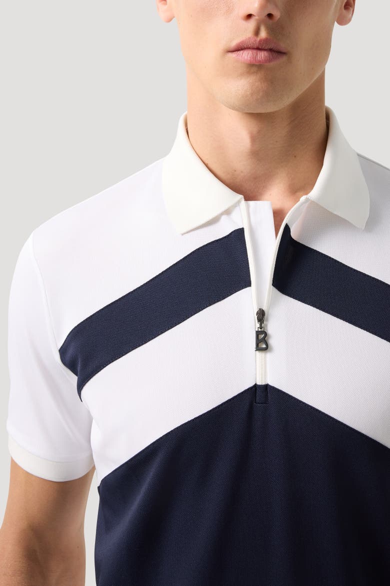 Cuno Functional Short-Sleeved Top, Alternate, color, Navy blue/white