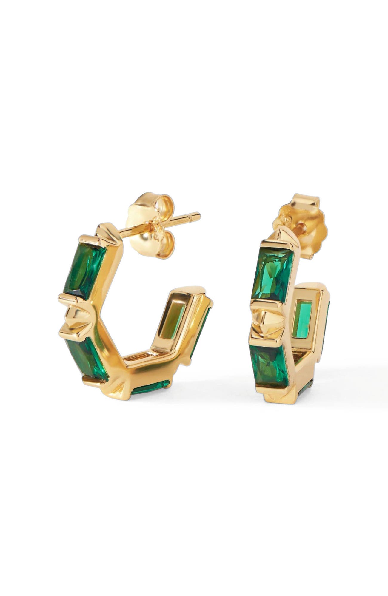 Gold/Emerald CZ