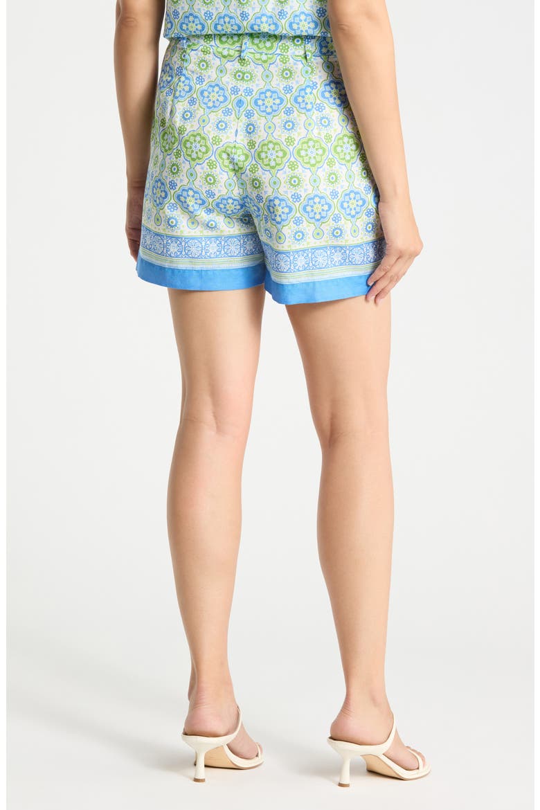 Orita Print Shorts, Alternate, color, WHITE/ GREEN/ SKY BLUE