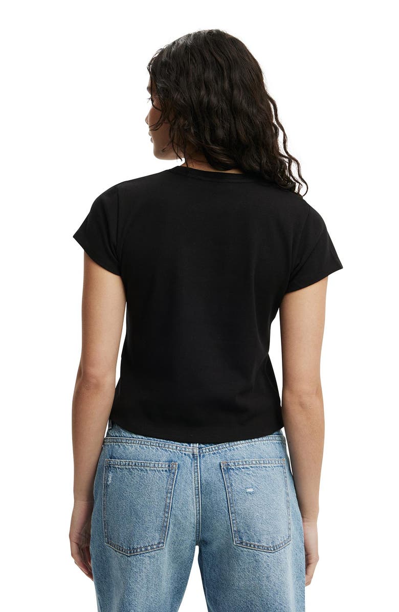 Cotton On Women's 90S Baby Tee, Alternate, color, Black