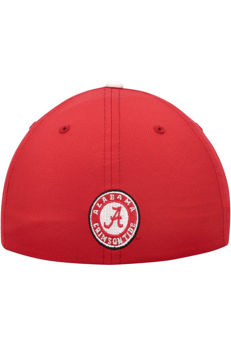 Men's Top of the World White/Crimson Alabama Crimson Tide Iconic Flex Hat, Alternate, color, White