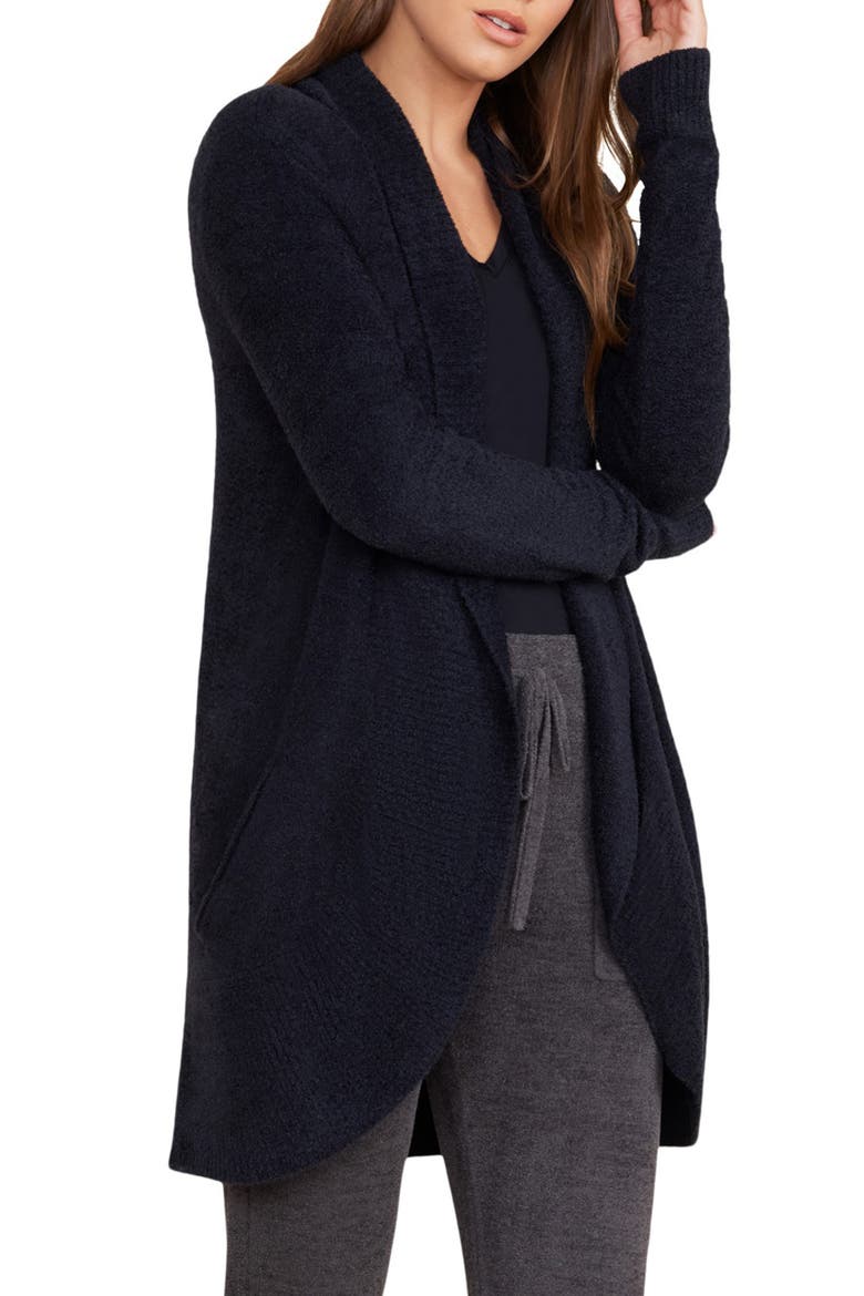 CozyChic® Lite® Circle Cardigan, Alternate, color, BLACK