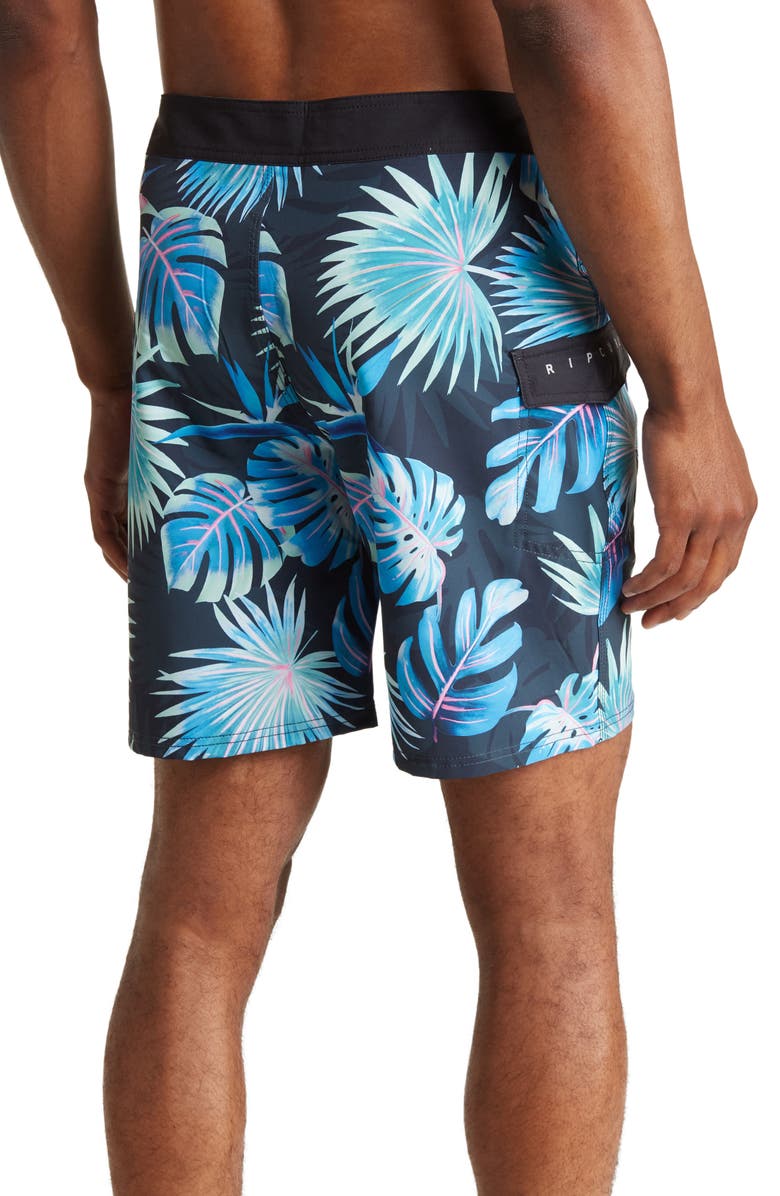 Rip Curl Palm Swim Trunks, Alternate, color, Dark Navy