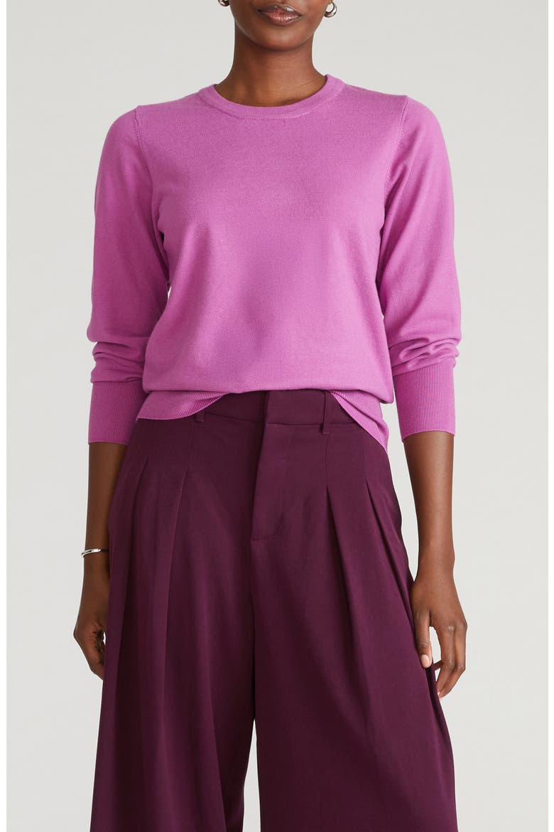 Crewneck Sweater, Main, color, PURPLE VISION