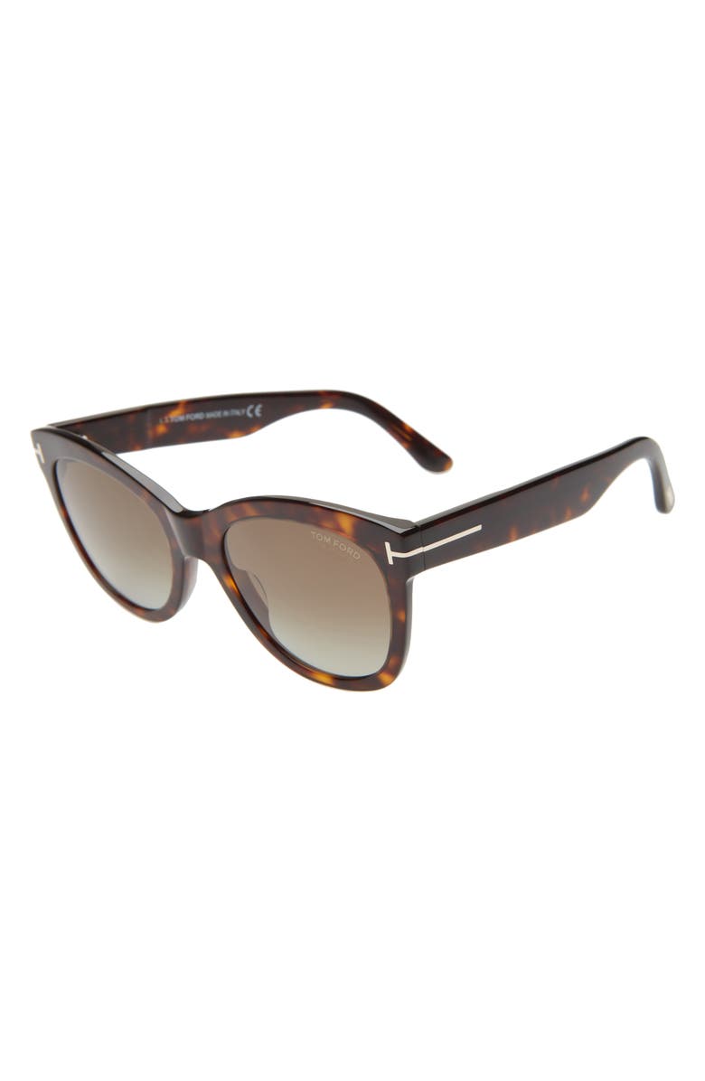 TOM FORD Wallace 54mm Gradient Cat Eye Sunglasses, Alternate, color,