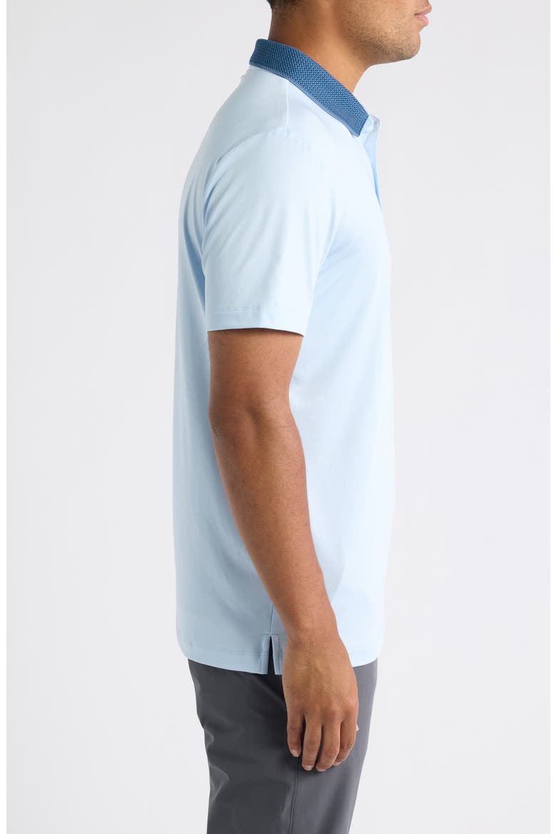 Darby Contrast Collar Performance Golf Polo, Alternate, color, ARCTIC