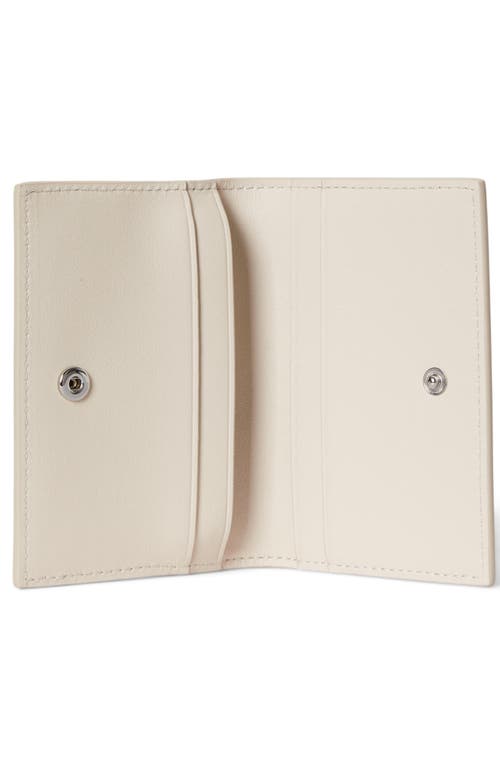 Polo Ralph Lauren Spring Bear Leather Card Wallet In Neutral