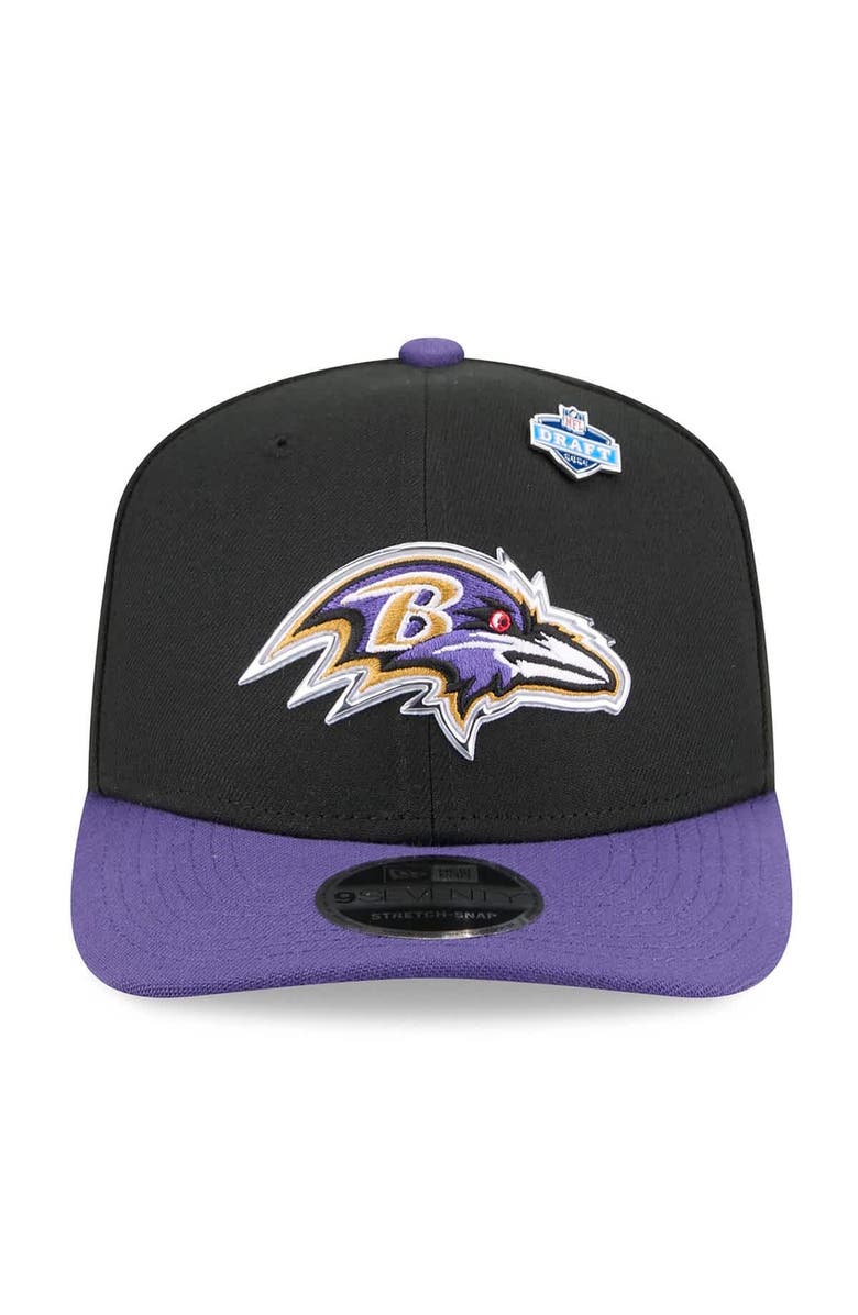 New Era Men's New Era  Black/Purple Baltimore Ravens 2026 NFL Draft 9SEVENTY Adjustable Hat, Alternate, color, Black
