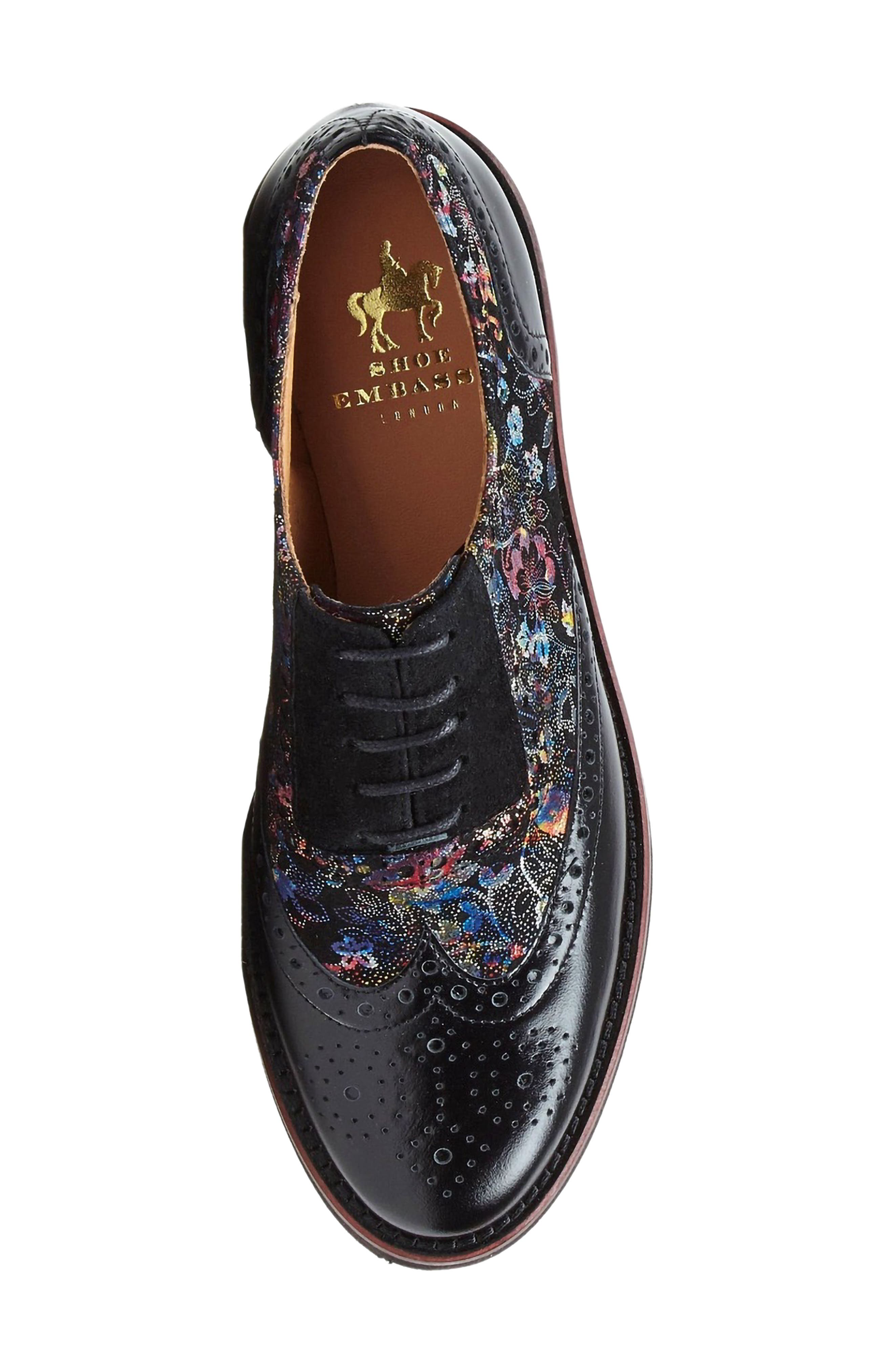 Vivienne Wingtip Oxford, Alternate, color, BLACK MULTI