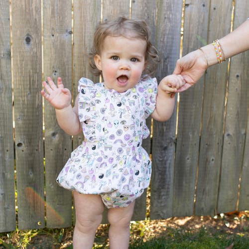 Worthy Threads Ruffle Sleeve Bubble Romper In 90s Toys
