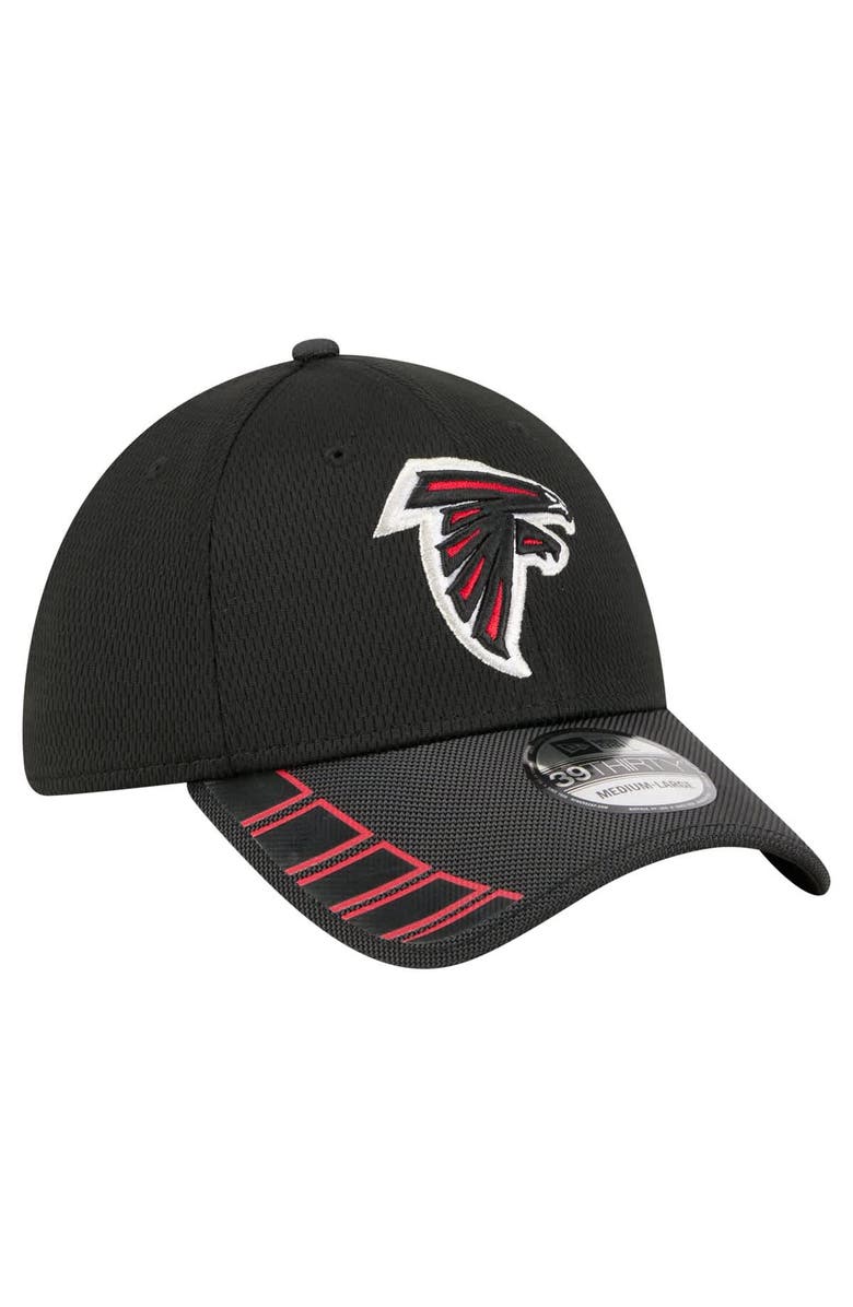 New Era Men's New Era Black Atlanta Falcons Visor Hit 39THIRTY Flex Hat, Alternate, color, Black