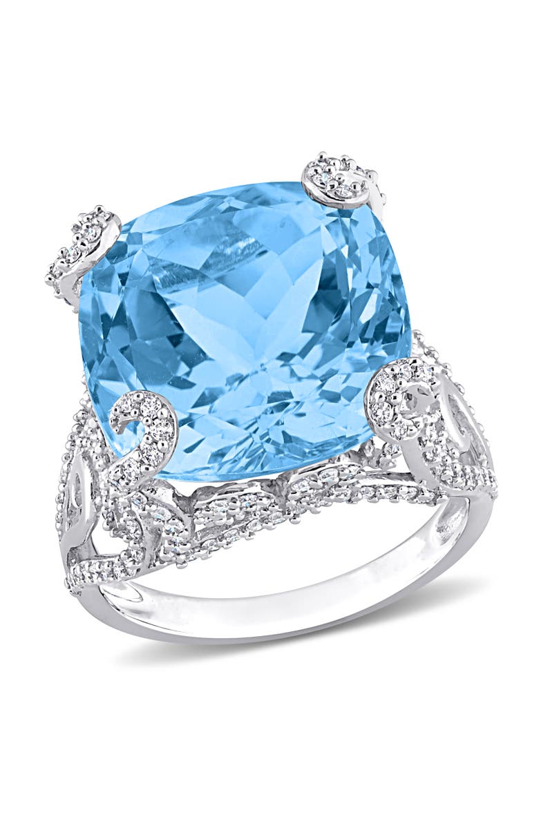 Julianna B. Topaz & Diamond Cocktail Ring 14k, Main, color, Topaz