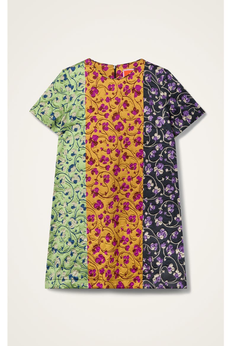 Mini Swing Dress, Alternate, color, Honeysuckle Tricolor Jacquard