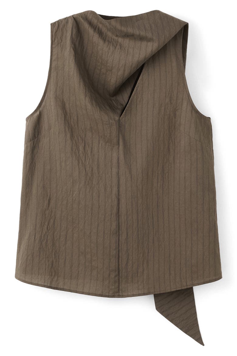Tatu Sleeveless Cowl Neck Top, Alternate, color, BROWN