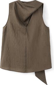 MANGO Tatu Sleeveless Cowl Neck Top