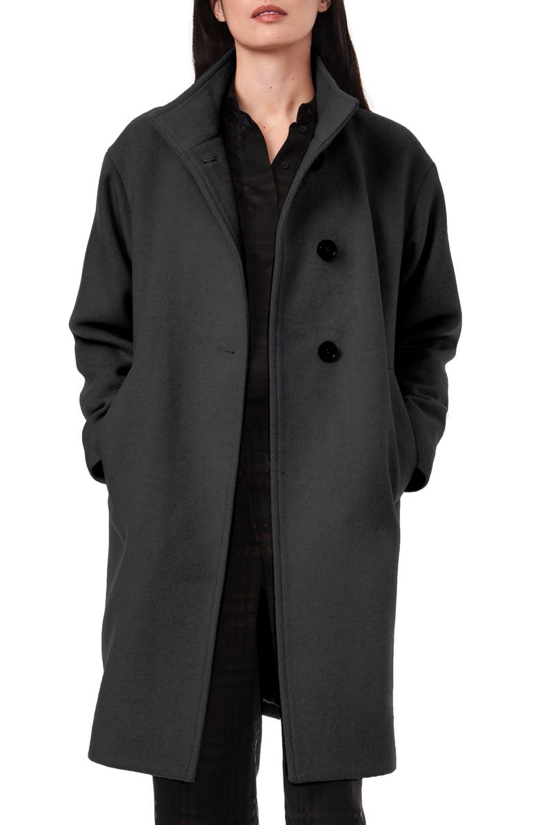 Bernardo Melton Wool Blend Coat, Main, color, 