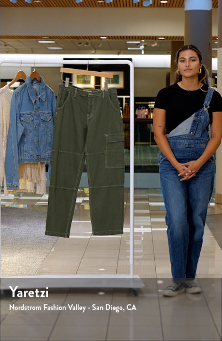 Mid Rise Straight Leg Cargo Jeans, sales video thumbnail