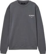 AllSaints Underground Logo Organic Cotton Graphic Sweatshirt
