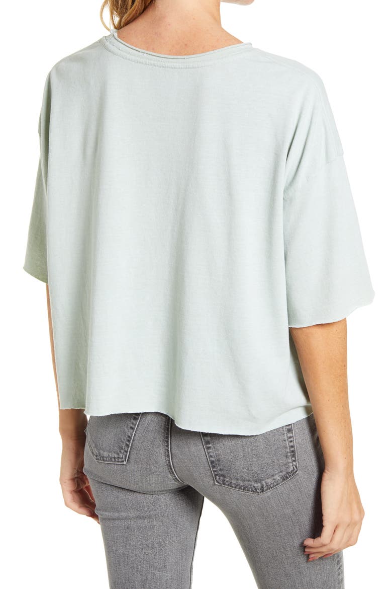 Raw Edge Oversize Tee, Alternate, color, WASHED SAGE