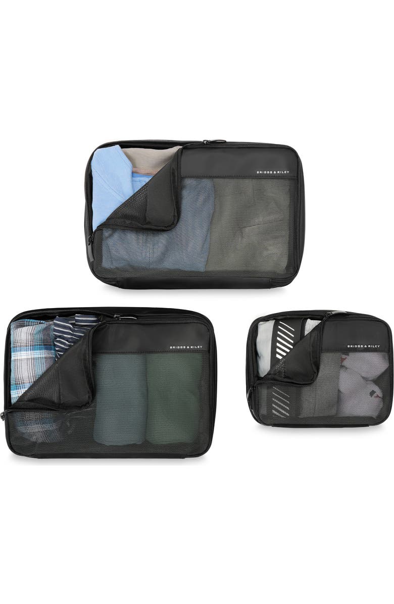 Briggs
Riley 3-Piece Carry-On Compression Packing Cubes, Alternate, color, Black