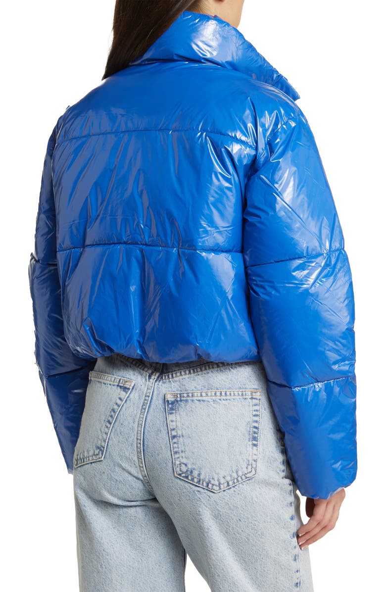 VERO MODA Shiny Crop Puffer Jacket, Alternate, color, 