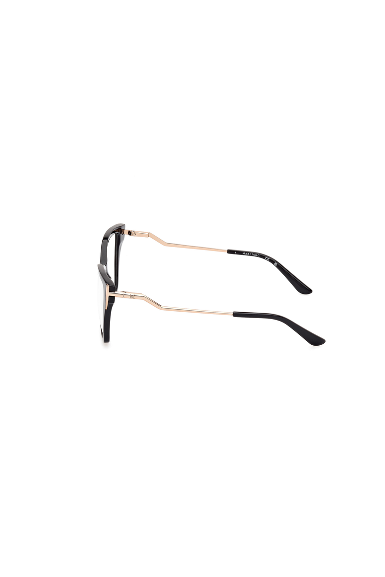 Angular Cat Eye Acetate Eyeglasses, Alternate, color, Shiny Black