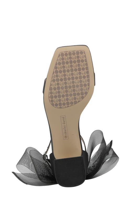 Charles David Riley Ankle Strap Sandal In Black