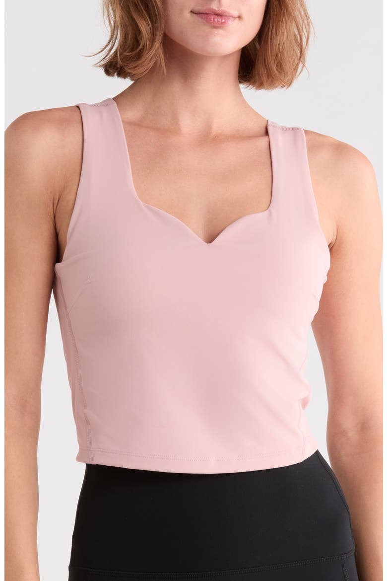 Cloud Skin Aura Lia Crop Tank, Main, color, BLUSH SILK