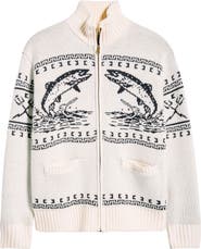 DARK SEAS Old Timer Mock Neck Zip Sweater