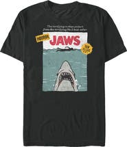 Jaws Men's Classic Poster Sketch Short Sleeve Graphic T-Shirt