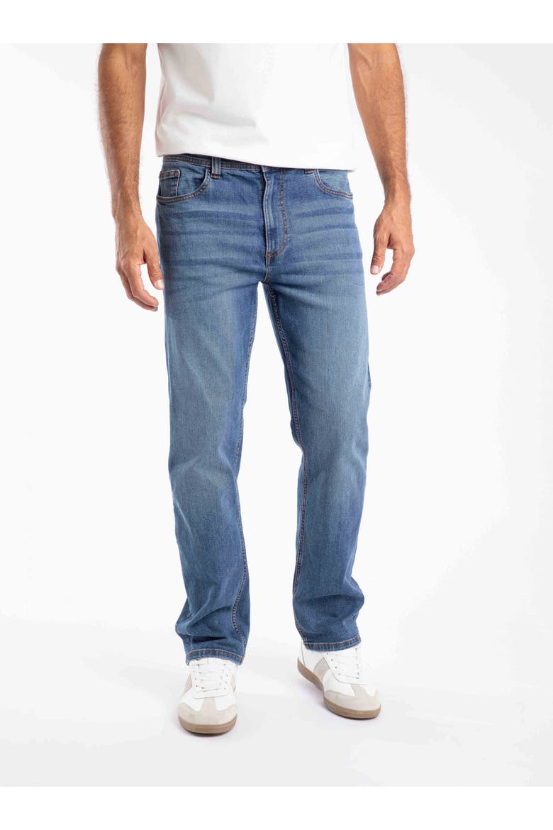 Eddie Straight Leg Denim Jeans, Main, color, Indigo