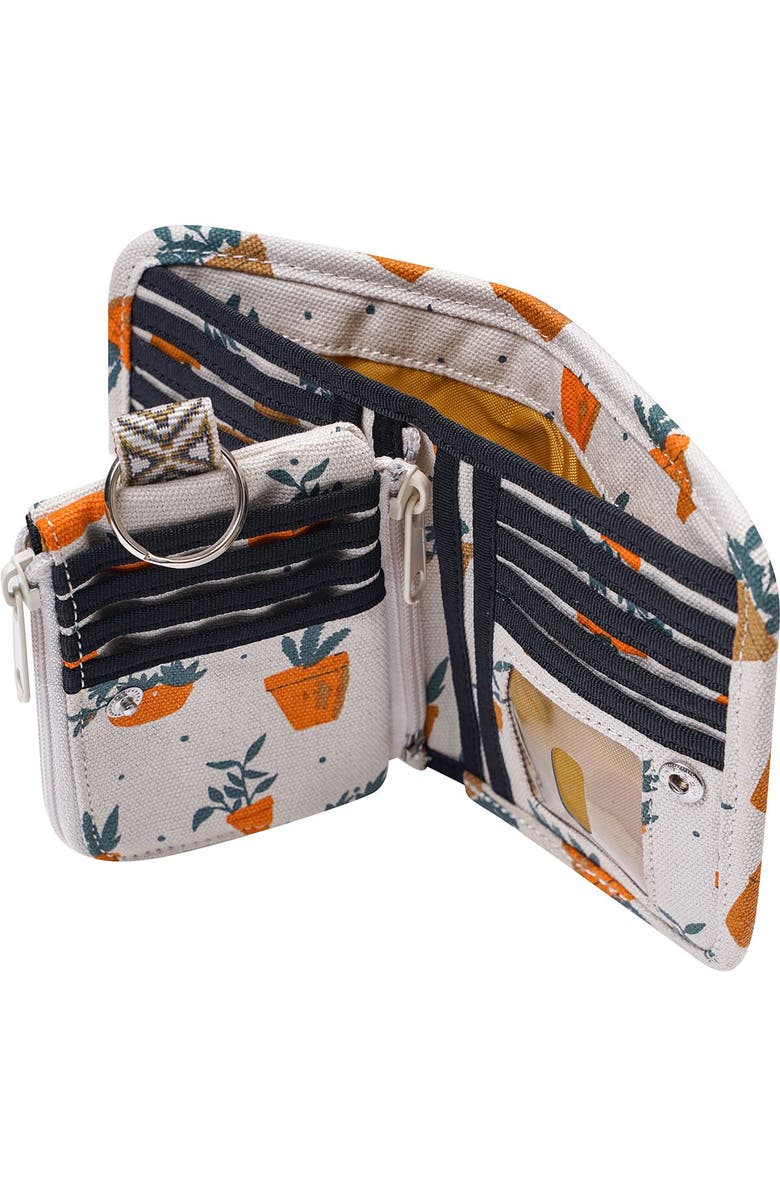 KAVU Zippy Wallet - Women's, Alternate, color, Potted Plants