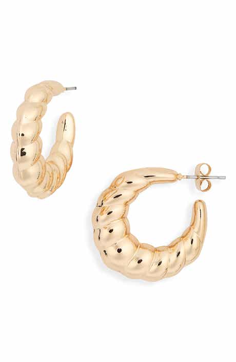 Classic Croissant Hoop Earrings