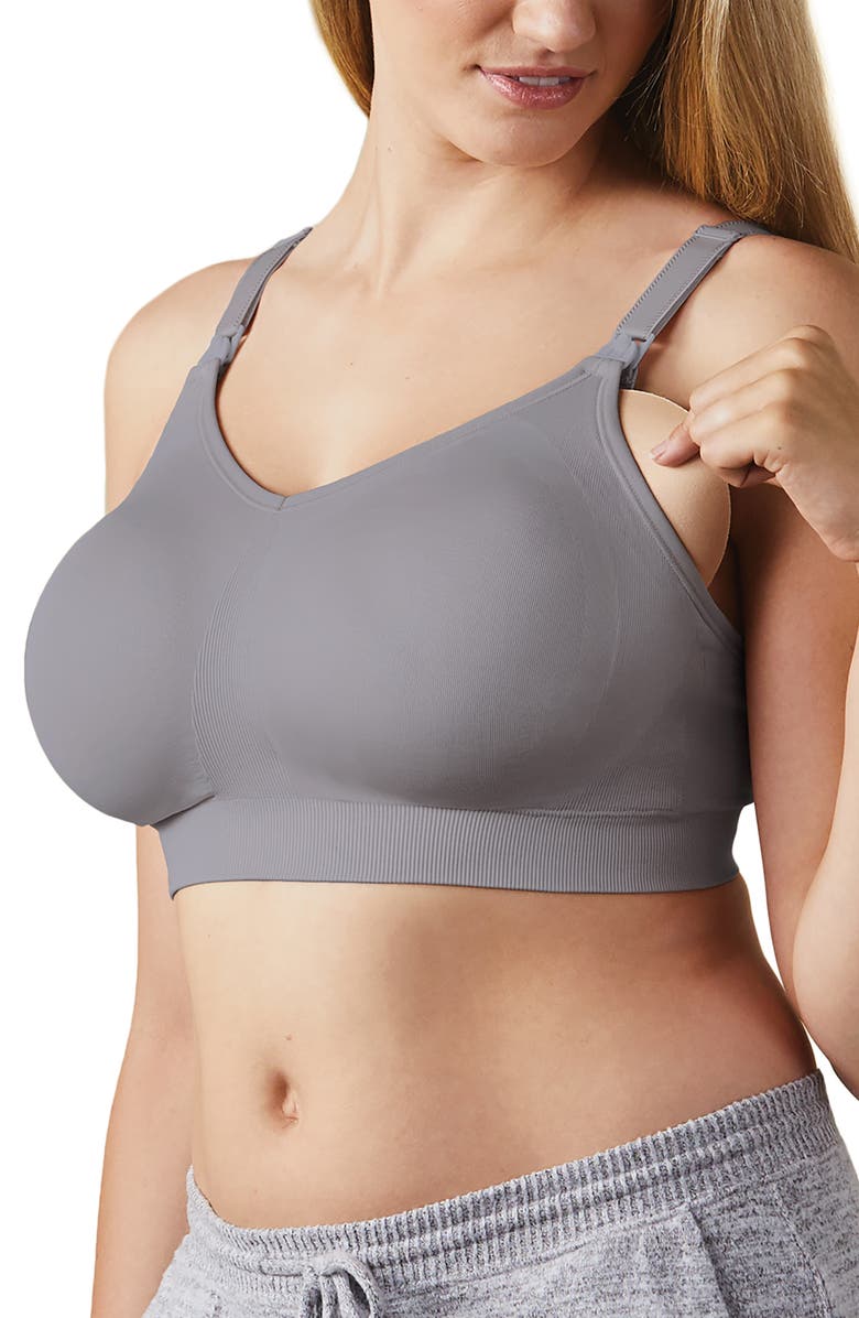 Bravado Designs Body Silk Seamless Maternity/Nursing Bra, Alternate, color, Silver Belle