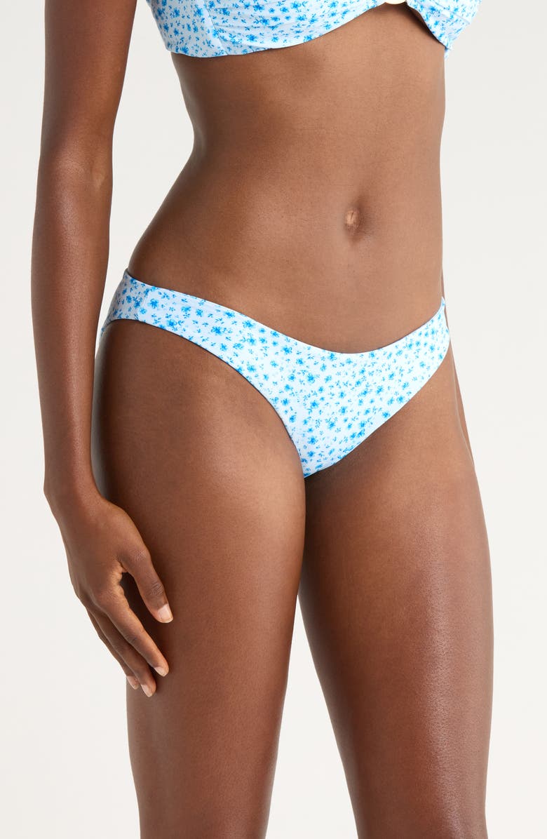 Kulani Kinis Minimalist Bikini Bottoms, Alternate, color, Dream Flower