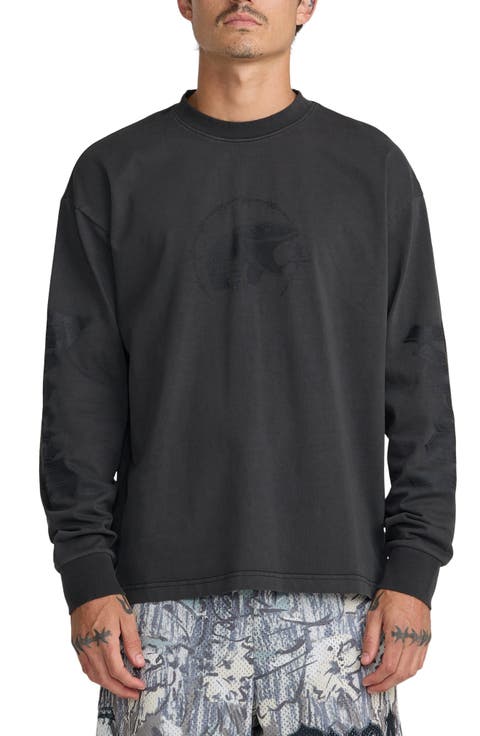 x Tapout Long Sleeve Heavyweight Cotton Jersey Graphic T-Shirt