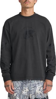 RVCA x Tapout Long Sleeve Heavyweight Cotton Jersey Graphic T-Shirt