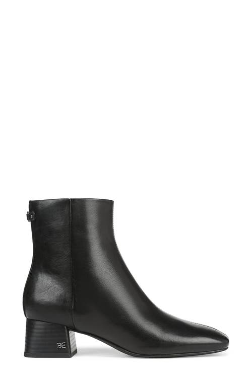 Sam Edelman Paige Square Toe Bootie In Black