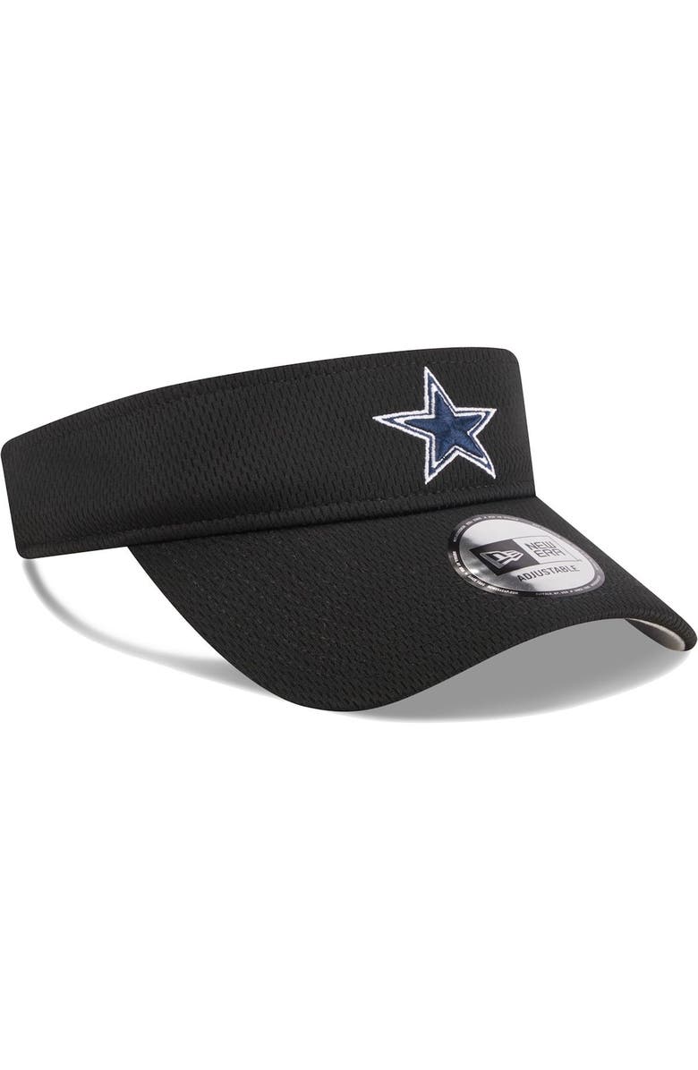 New Era Men's New Era Black Dallas Cowboys Adjustable Visor, Alternate, color, Black