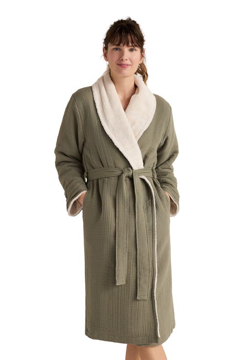 Cotton Gauze Plush Robe