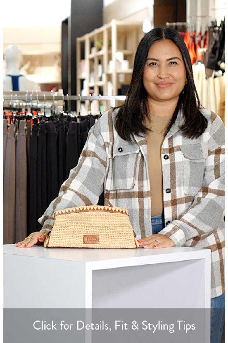 Maude Convertible Raffia Clutch video