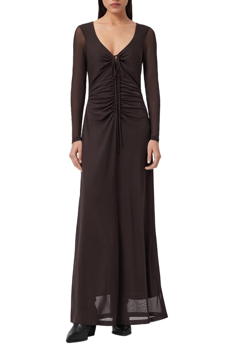 all saints black dress long sleeve Buy AllSaints Black Xanthe Long Sleeve Mini Dress from Next USA