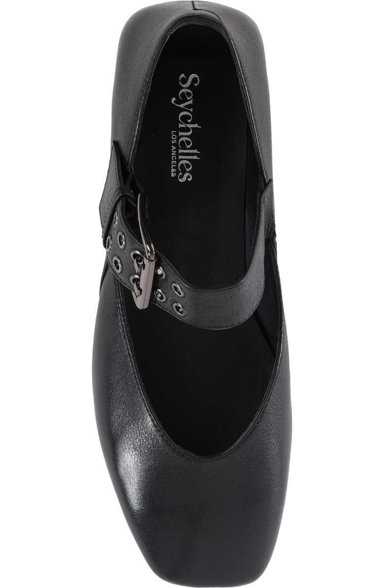 Seychelles Petal Mary Jane Flat, Alternate, color, Black