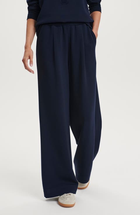 Pleated Wide Leg Pants
