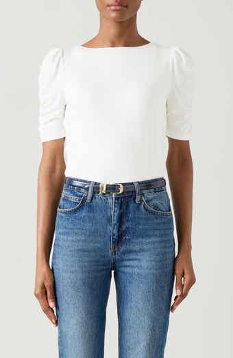 LK Bennett Diana Puff Sleeve T-Shirt