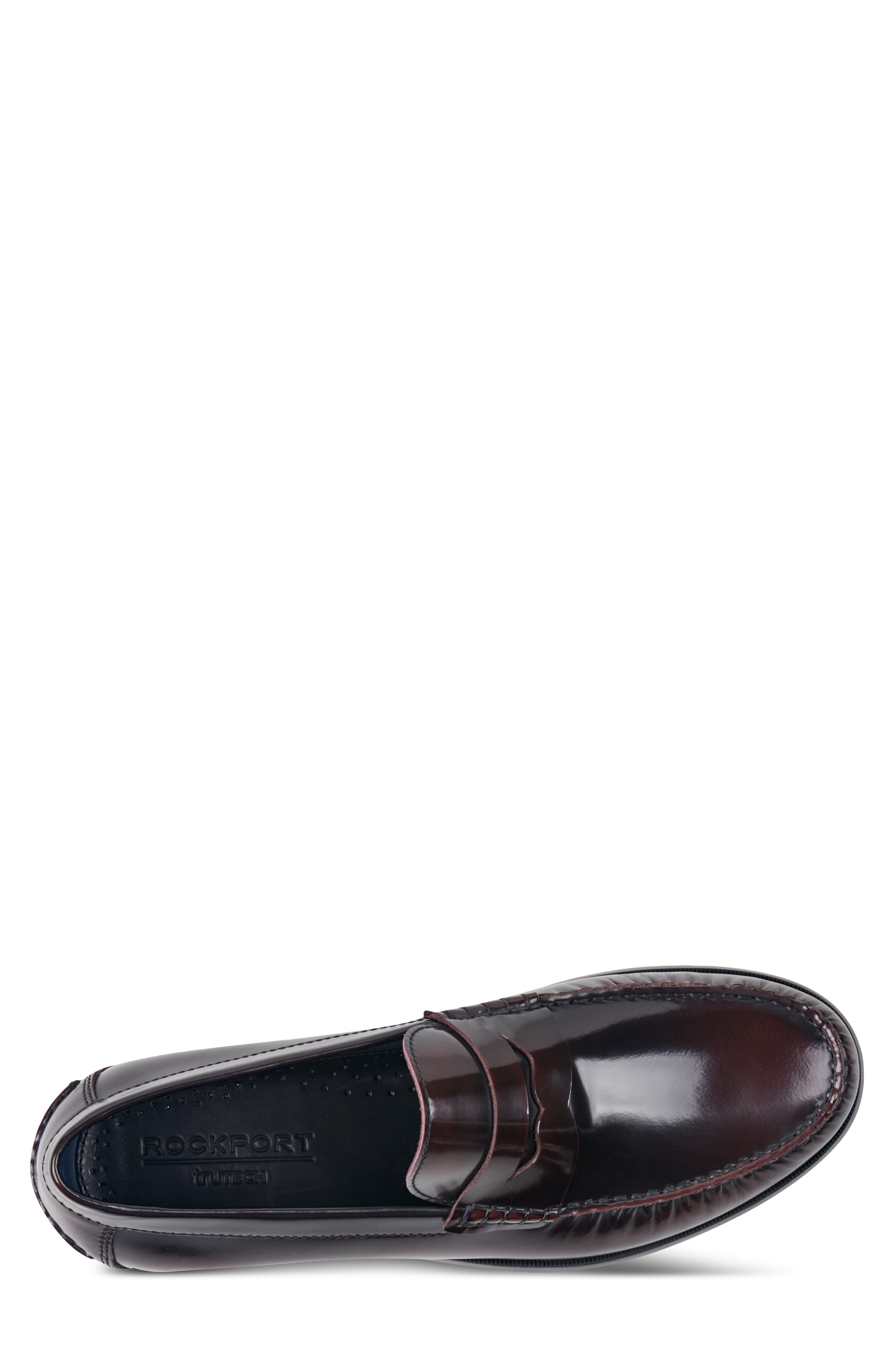 Willcox Penny Loafer, Alternate, color, DARK RED
