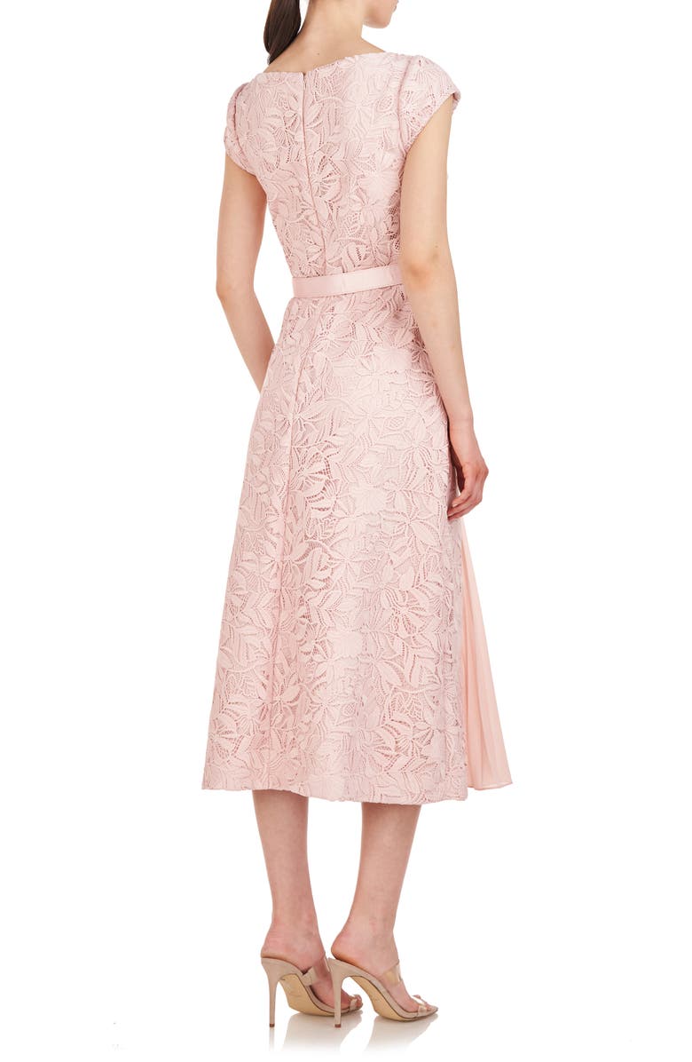 Kay Unger Angela Lace A-Line Midi Dress, Alternate, color, 